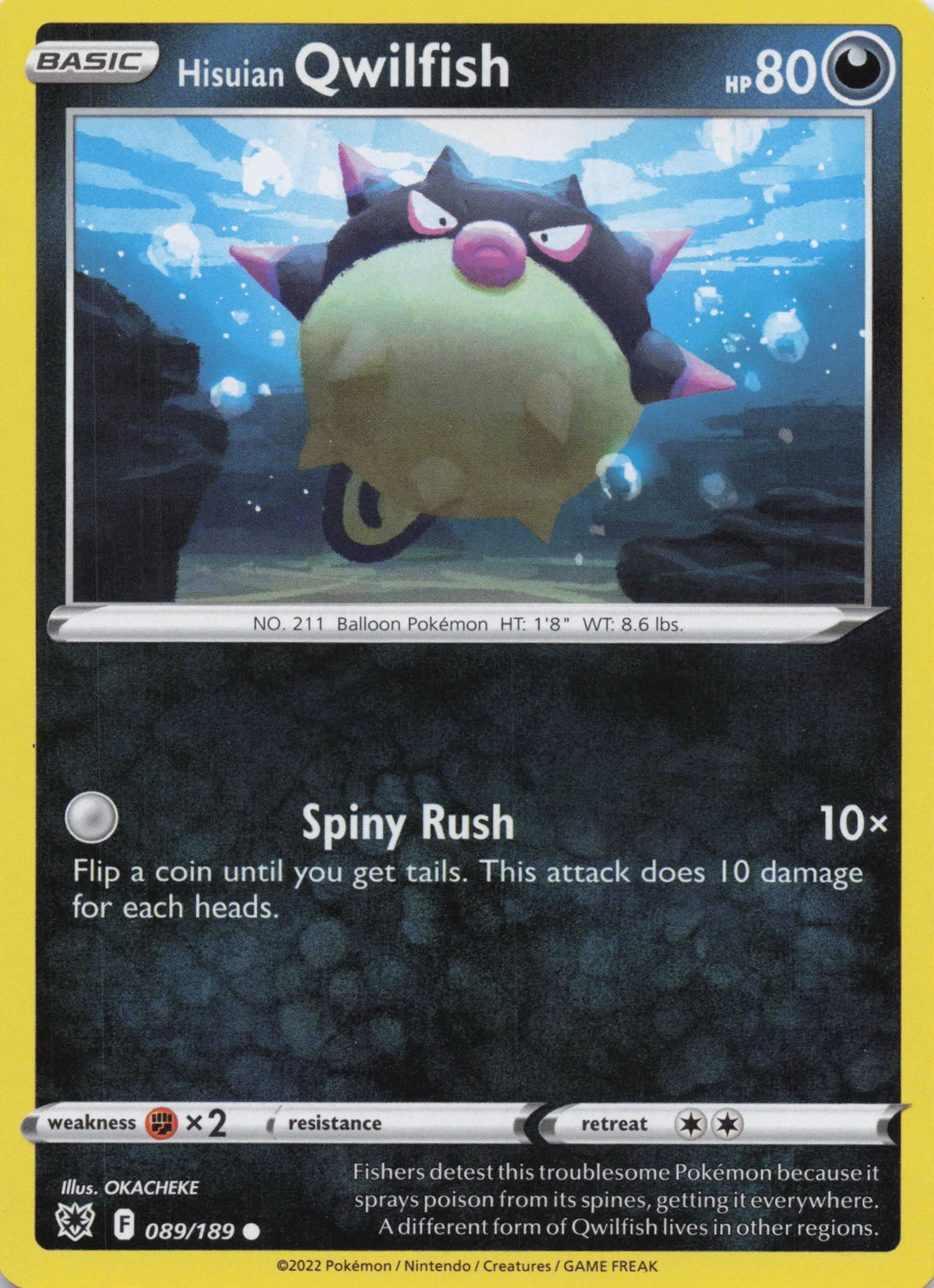 Hisuian Qwilfish - NM front