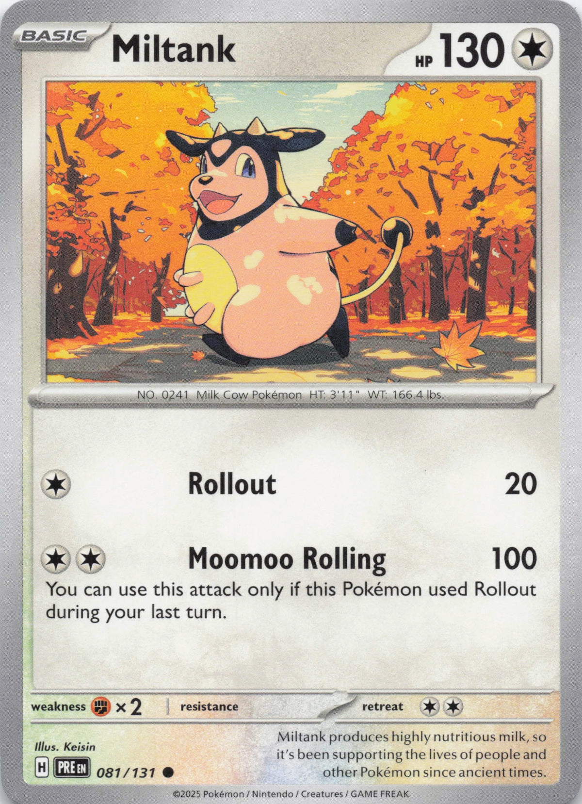 Miltank - NM front