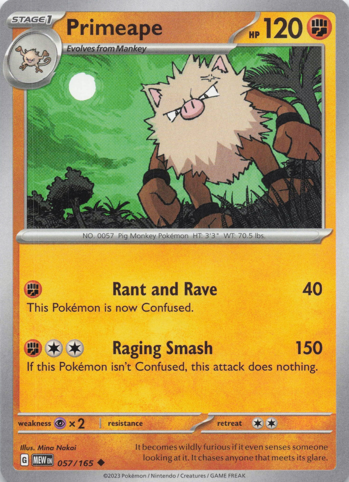 Primeape - NM front