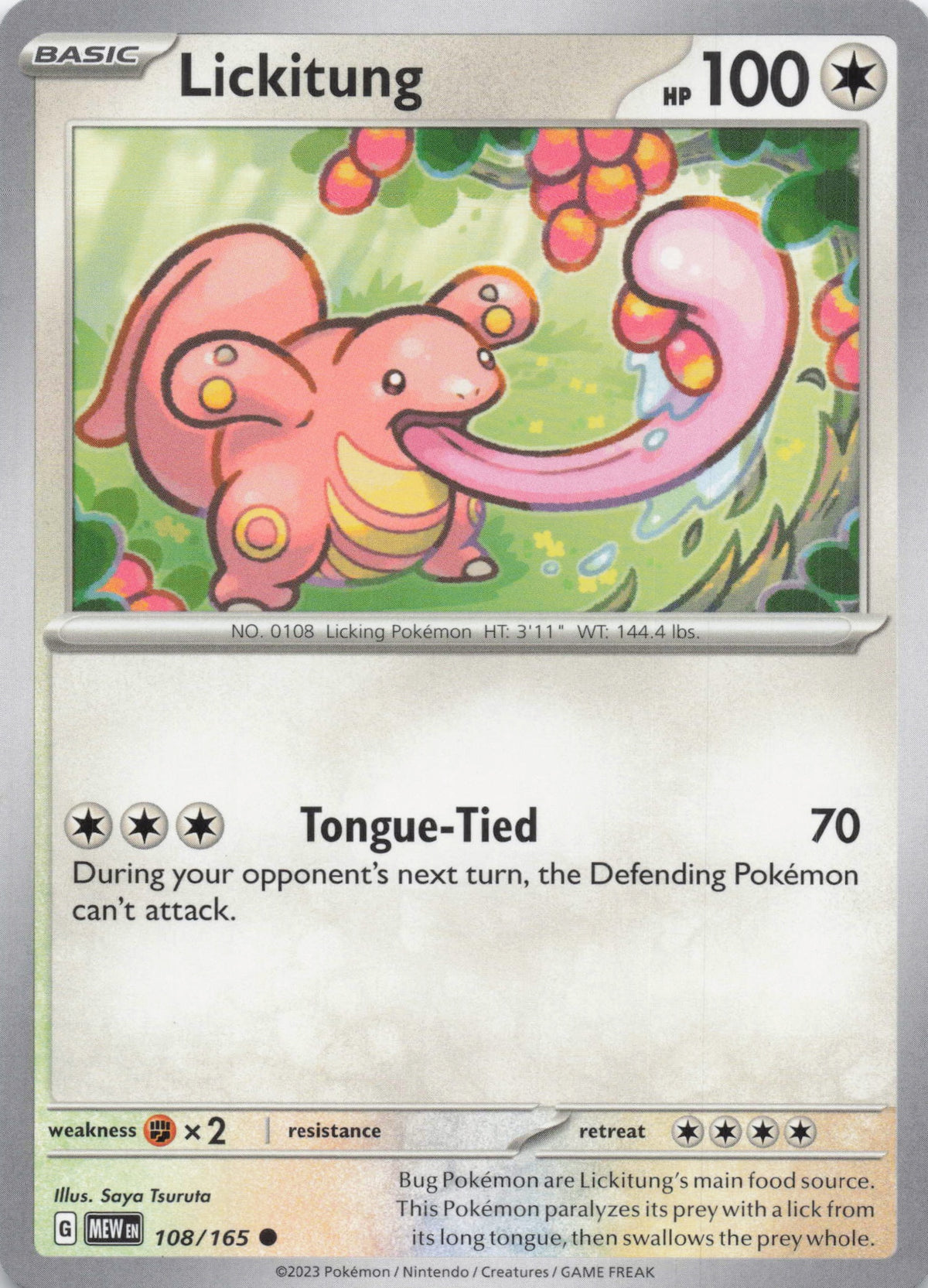 Lickitung - NM front