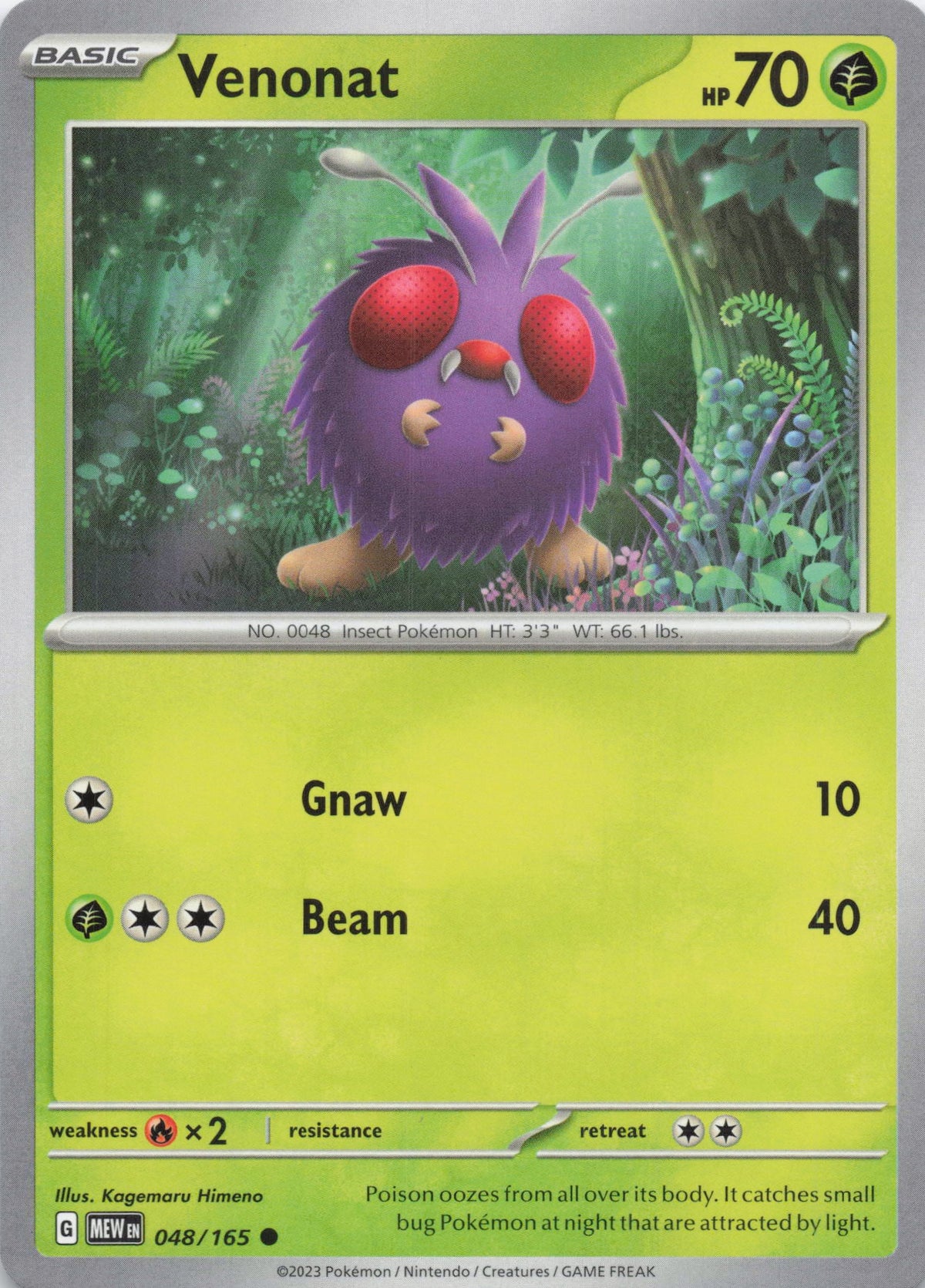 Venonat - NM front