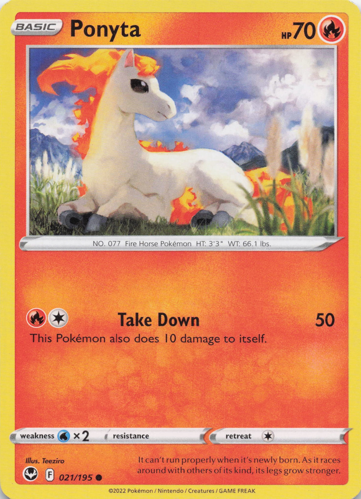 Ponyta - NM front