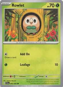 Rowlet - NM front