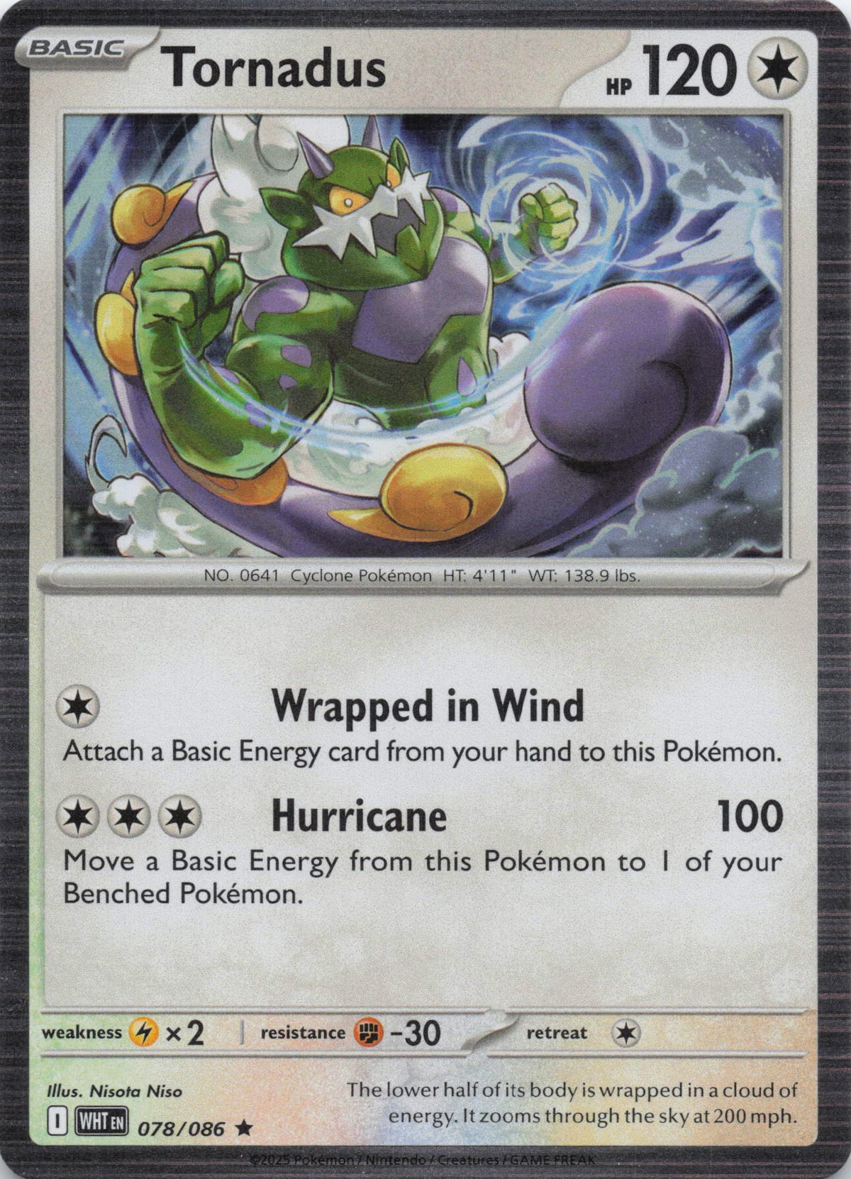 Tornadus (Holo) - NM front