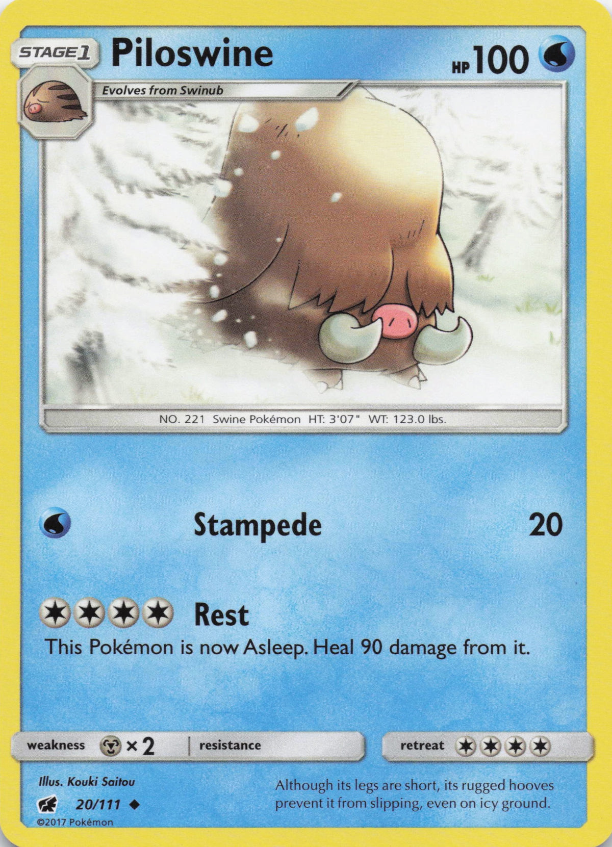Piloswine - NM front