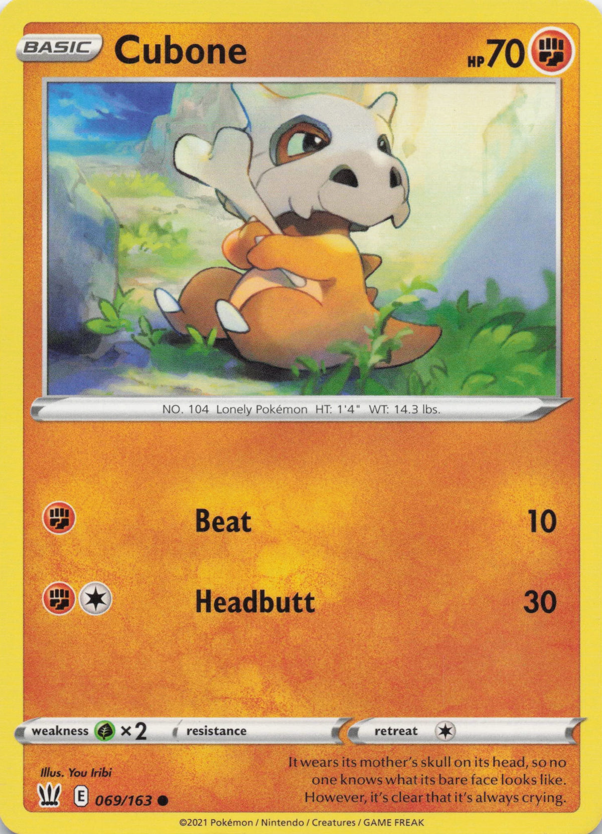 Cubone - NM front