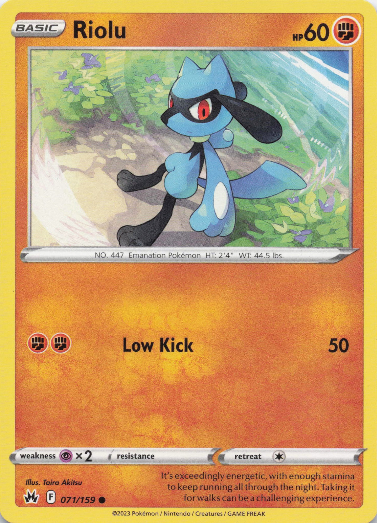 Riolu - NM front