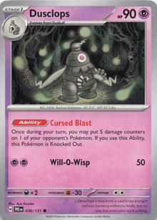 Dusclops (Holo) - NM front