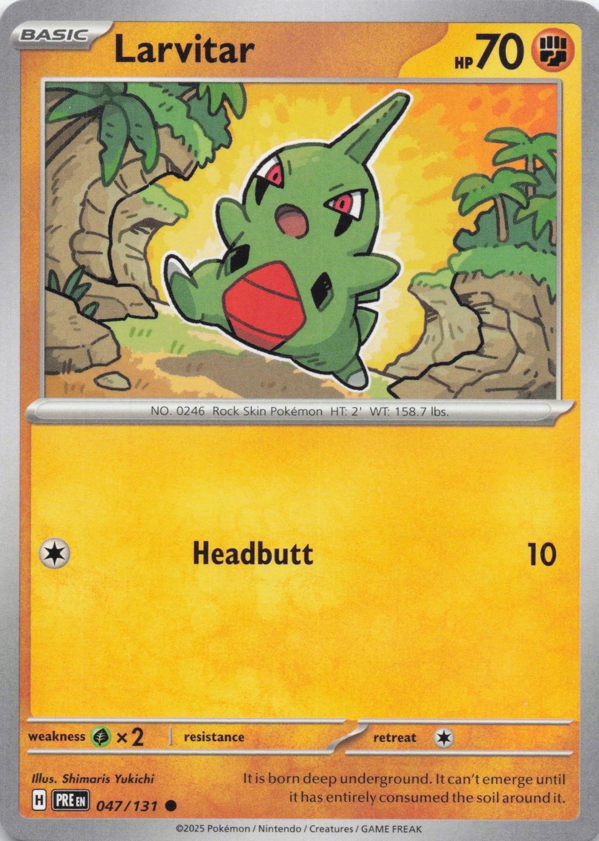Larvitar - NM front