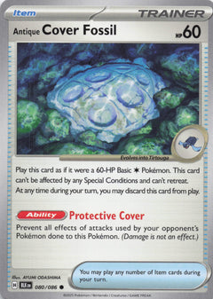 Pokémon Antique Cover Fossil 80 – Black Bolt (BLK)