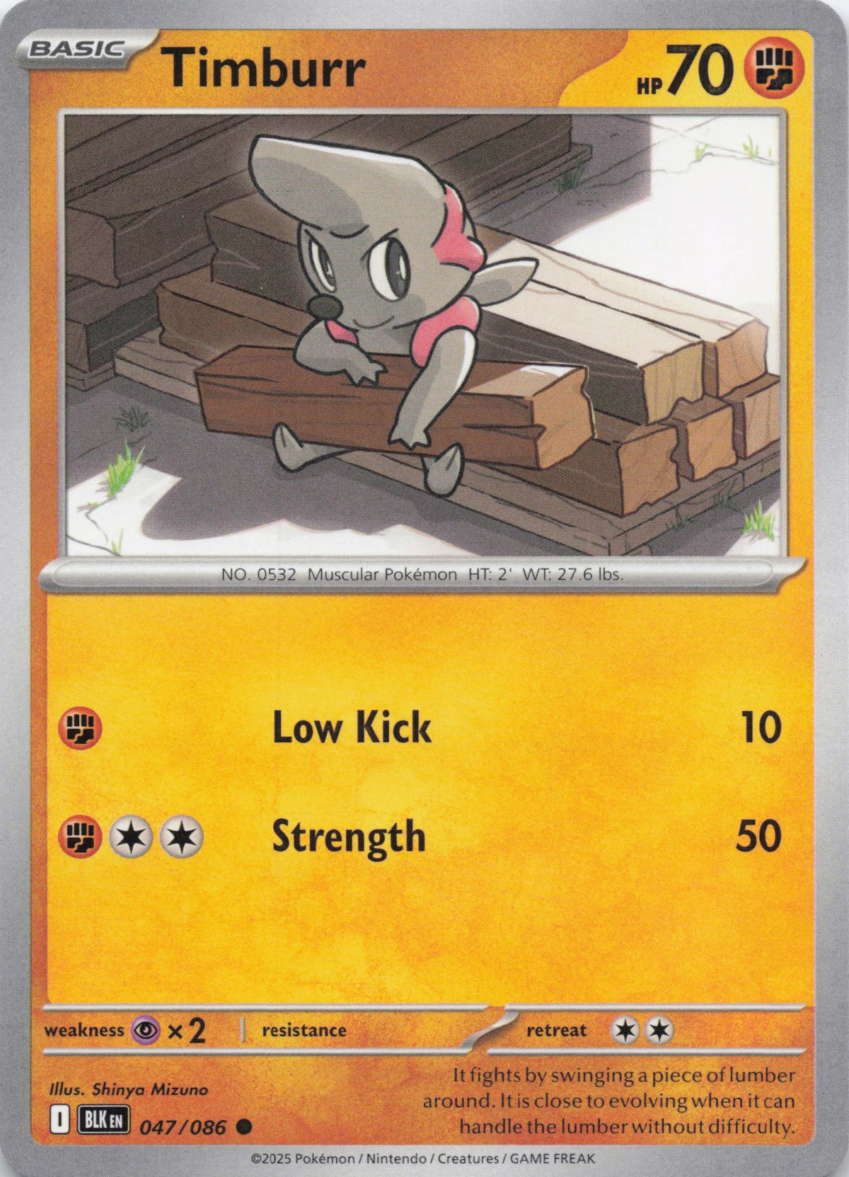 Timburr (Holo) - NM front