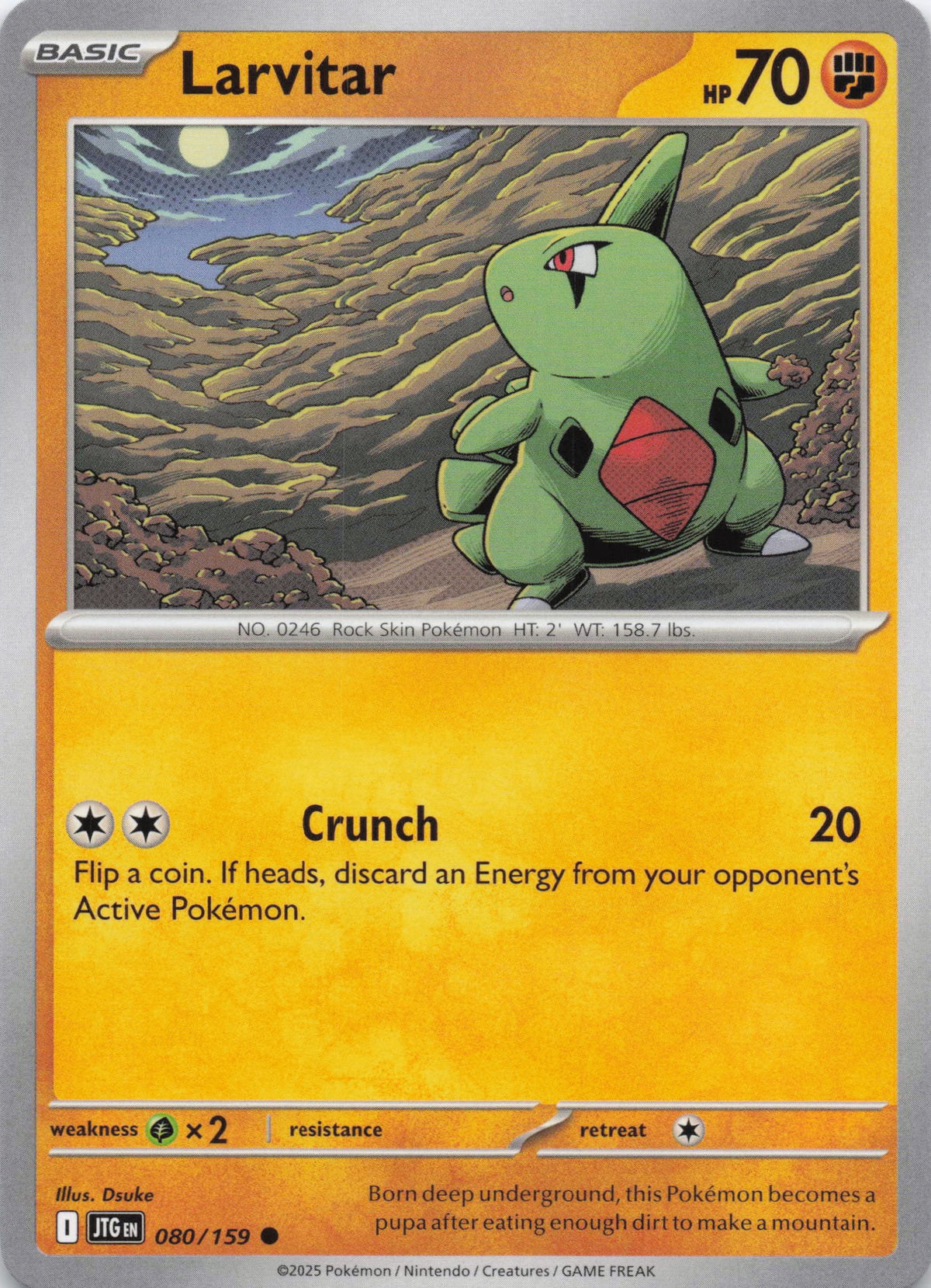 Larvitar - NM front