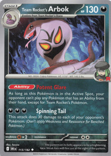 Team Rocket's Arbok - NM front