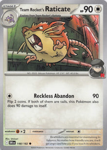 Team Rocket's Raticate - NM front