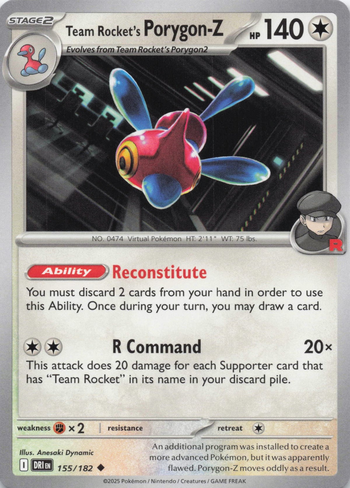 Team Rocket's Porygon-Z - NM front