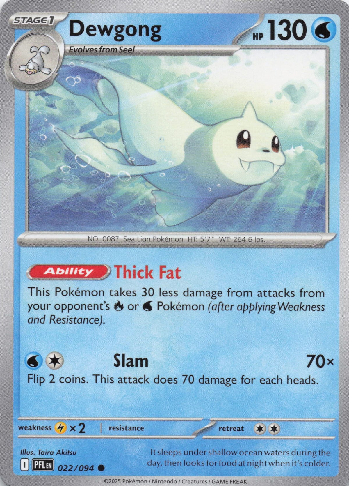 Dewgong - NM front