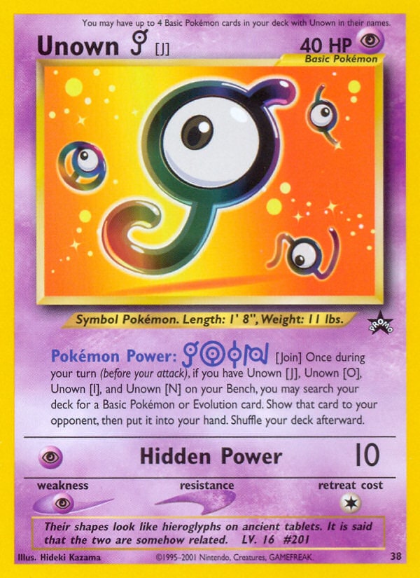 Unown [J] - Catalogusvoorbeeld