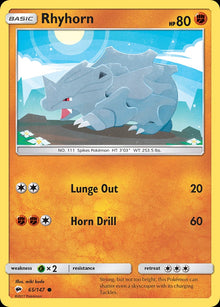 Rhyhorn - Catalogusvoorbeeld