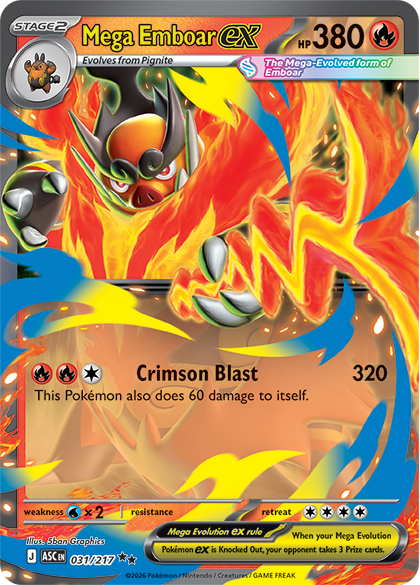 Mega Evolution - Ascended Heroes, Mega Emboar ex Box, Pokémon TCG