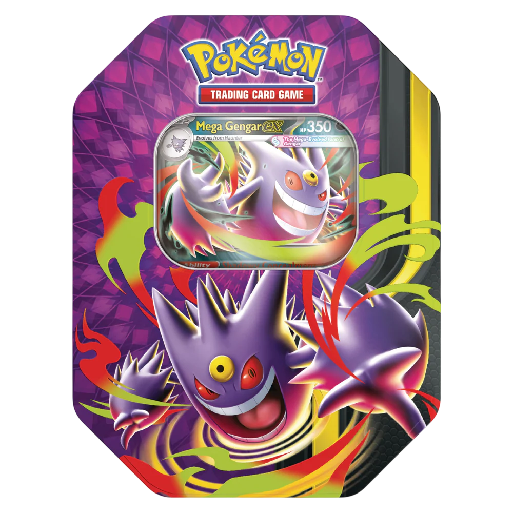 Mega Moonlit Tin - Mega Gengar ex, Tin, Pokémon TCG